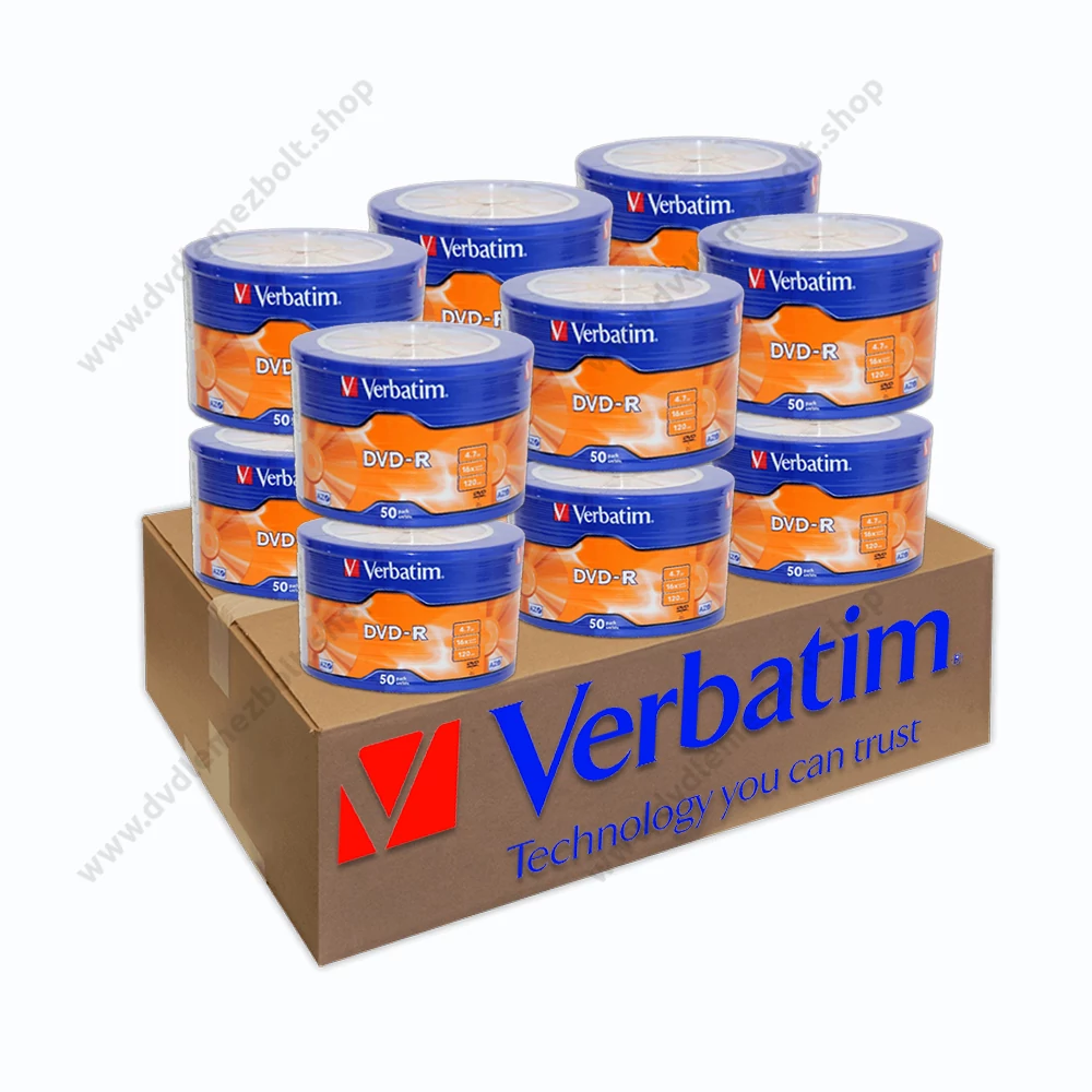 VERBATIM DVD-R 16X 12 X SHRINK (50) XXLDVD CSOMAG