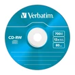 VERBATIM CD-RW 12X COLOUR SLIM TOKBAN (5)