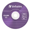 VERBATIM CD-RW 12X COLOUR SLIM TOKBAN (5)