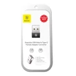 BASEUS CATJQ-A01 EXQUISITE USB (APA) - USB TYPE-C (ANYA) ÁTALAKÍTÓ ADAPTER FEKETE