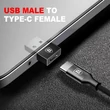 BASEUS CATJQ-A01 EXQUISITE USB (APA) - USB TYPE-C (ANYA) ÁTALAKÍTÓ ADAPTER FEKETE