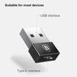 BASEUS CATJQ-A01 EXQUISITE USB (APA) - USB TYPE-C (ANYA) ÁTALAKÍTÓ ADAPTER FEKETE