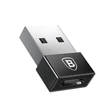 BASEUS CATJQ-A01 EXQUISITE USB (APA) - USB TYPE-C (ANYA) ÁTALAKÍTÓ ADAPTER FEKETE