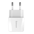 BASEUS CCALL-MN02 MINI DUAL-U HÁLÓZATI TÖLTŐ 2xUSB PORT 2.1A FEHÉR