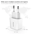 BASEUS CCALL-MN02 MINI DUAL-U HÁLÓZATI TÖLTŐ 2xUSB PORT 2.1A FEHÉR