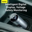 BASEUS CCNLZ-C0S ENERGY COLUMN FM TRANSMITTER/BLUETOOTH 5.0 KIHANGOSÍTÓ/AUTÓS TÖLTŐ QC 18W  EZÜST