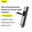 BASEUS CCNLZ-C0S ENERGY COLUMN FM TRANSMITTER/BLUETOOTH 5.0 KIHANGOSÍTÓ/AUTÓS TÖLTŐ QC 18W  EZÜST