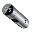BASEUS CCNLZ-C0S ENERGY COLUMN FM TRANSMITTER/BLUETOOTH 5.0 KIHANGOSÍTÓ/AUTÓS TÖLTŐ QC 18W  EZÜST