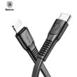 BASEUS CAZYSC-A01 TOUGH SERIES USB-C/APPLE LIGHTNING TÖLTŐ ÉS ADATKÁBEL 2A 18W 1m FEKETE