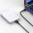 BASEUS CADKLF-D0G CAFULE FONOTT SZÖVET USB 3.0/MICRO USB-B KÁBEL 1m SZÜRKE