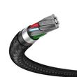 BASEUS CADKLF-D0G CAFULE FONOTT SZÖVET USB 3.0/MICRO USB-B KÁBEL 1m SZÜRKE