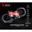 SAVIO FORGE SZTEREÓ GAMING FEJHALLGATÓ/HEADSET FEKETE/PIROS