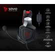 SAVIO FORGE SZTEREÓ GAMING FEJHALLGATÓ/HEADSET FEKETE/PIROS