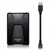 ADATA HD650 2,5 COL USB 3.1 KÜLSŐ MEREVLEMEZ 2TB FEKETE