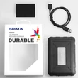 ADATA ED600 2,5 COL USB 3.1 KÜLSŐ MEREVLEMEZ/SSD HÁZ FEKETE