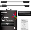 ADATA SE760 USB-C 3.2 GEN 2 KÜLSŐ SSD MEGHAJTÓ 1TB FEKETE