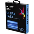 ADATA SE800 USB-C 3.2 GEN 2 KÜLSŐ SSD MEGHAJTÓ 512GB KÉK