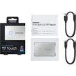 SAMSUNG T7 TOUCH USB 3.2 KÜLSŐ SSD MEGHAJTÓ 500GB EZÜST