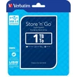 VERBATIM USB 3.0 HDD 2,5 STORE N GO G2 1TB KÉK