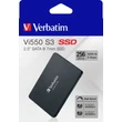 VERBATIM Vi550 S3 2,5 COL MÉRETÚ SATA III 560/460 MB/s 7mm SSD MEGHAJTÓ 256GB