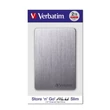 VERBATIM STORE N GO ALU SLIM 2,5 COL USB 3.2 KÜLSŐ MEREVLEMEZ 2TB SZÜRKE