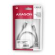 AXAGON FONOTT SZÖVET USB 3.2 GEN 1 USB-C/USB-C GYORSTÖLTŐ ADATKÁBEL PD 2.0/3.0 QC 2.0/3.0/4.0 3A 60W 5 Gb/s 2m FEKETE