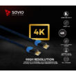 SAVIO GCL-05 GAMING FOR PLAYSTATION RÉZ HDMI-HDMI KÁBEL 2.0 ARANYOZOTT FONOTT NYLON KÉK/FEKETE 3m