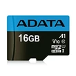 ADATA MICRO SDHC 16GB + ADAPTER CLASS 10 UHS-I U1 A1 V10 (85 MB/s OLVASÁSI SEBESSÉG)