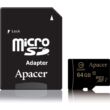 APACER MICRO SDXC 64GB + ADAPTER CLASS 10 UHS-I U1