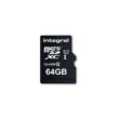 INTEGRAL ULTIMA PRO MICRO SDXC 64GB + ADAPTER CLASS 10 UHS-I U1 (90 MB/s OLVASÁSI SEBESSÉG)
