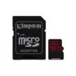 KINGSTON CANVAS REACT MICRO SDXC 256GB + ADAPTER CLASS 10 UHS-I U3 A1 V30 100/80 MB/s