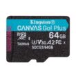 KINGSTON CANVAS GO PLUS MICRO SDXC 64GB CLASS 10 UHS-I U3 A2 V30 170/70 MB/s