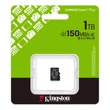 KINGSTON CANVAS SELECT PLUS MICRO SDXC 1TB CLASS 10 UHS-I U3 A1 V30 (150/85 MB/s)