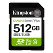 KINGSTON CANVAS SELECT PLUS SDXC 512GB CLASS 10 UHS-I U3 A1 V30 150/85 MB/s