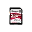 KINGSTON CANVAS REACT SDXC 256GB CLASS 10 UHS-I U3 A1 V30 (100 MB/s OLVASÁSI - 80 MB/s ÍRÁSI SEBESSÉG)