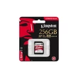 KINGSTON CANVAS REACT SDXC 256GB CLASS 10 UHS-I U3 A1 V30 (100 MB/s OLVASÁSI - 80 MB/s ÍRÁSI SEBESSÉG)