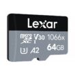 LEXAR PROFESSIONAL 1066x SILVER SERIES MICRO SDXC 64GB + ADAPTER CLASS 10 UHS-I U3 A2 V30 (160/70 MB/s)