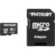 PATRIOT LX SERIES MICRO SDXC 128GB + ADAPTER CLASS 10 UHS-I U1 (85 MB/s OLVASÁSI SEBESSÉG)