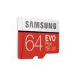 SAMSUNG MICRO SDXC 64GB + ADAPTER CLASS 10 UHS-I U3 EVO+ 100 MB/s OLVASÁSI SEBESSÉG