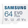SAMSUNG EVO PLUS (2024) MICRO SDXC 64GB + ADAPTER CLASS 10 UHS-I U1 A1 V10 (160 MB/s ADATÁTVITELI SEBESSÉG)