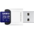 SAMSUNG PRO PLUS (2021) MICRO SDXC 256GB CLASS 10 UHS-I U3 A2 V30 160/120 MB/s + USB 3.0 MEMÓRIAKÁRTYA OLVASÓ