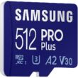 SAMSUNG PRO PLUS (2021) MICRO SDXC 512GB CLASS 10 UHS-I U3 A2 V30 160/120 MB/s + USB 3.0 MEMÓRIAKÁRTYA OLVASÓ