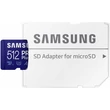 SAMSUNG PRO PLUS (2023) MICRO SDXC 512GB + ADAPTER CLASS 10 UHS-I U3 A2 V30 180/130 MB/s