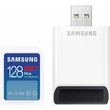 SAMSUNG PRO PLUS (2023) SDXC 128GB CLASS 10 UHS-I U3 V30 180/130 MB/s + USB 3.0 MEMÓRIAKÁRTYA OLVASÓ