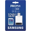 SAMSUNG PRO PLUS (2023) SDXC 128GB CLASS 10 UHS-I U3 V30 180/130 MB/s + USB 3.0 MEMÓRIAKÁRTYA OLVASÓ
