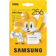 SAMSUNG PRO PLUS SONIC THE HEDGEHOG SERIES MICRO SDXC 256GB + ADAPTER CLASS 10 UHS-I U3 A2 V30 180/130 MB/s