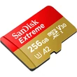 SANDISK EXTREME MOBILE MICRO SDXC 256GB + ADAPTER CLASS 10 UHS-I U3 A2 V30 160/90 MB/s