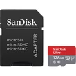 SANDISK ULTRA MICRO SDXC 128GB + ADAPTER CLASS 10 UHS-I U1 A1 140 MB/s