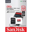 SANDISK ULTRA MICRO SDXC 256GB + ADAPTER CLASS 10 UHS-I U1 A1 150 MB/s