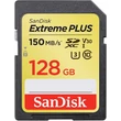 SANDISK EXTREME PLUS SDXC 128GB CLASS 10 UHS-I U3 V30 150/70 MB/s